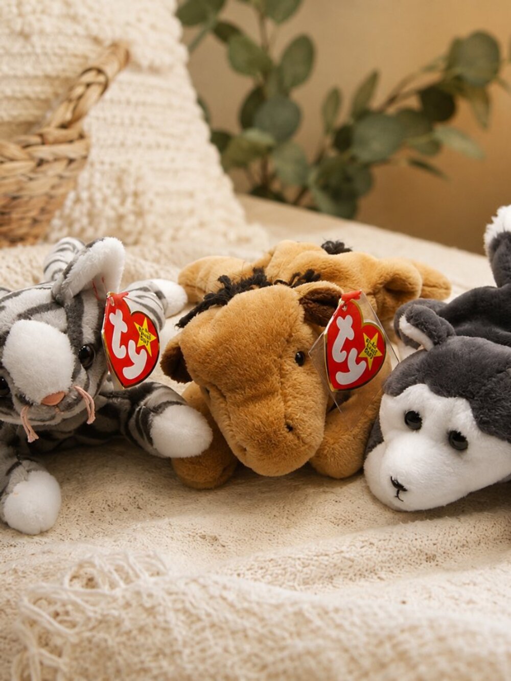 Beanie Babies Horse Dog Cat Vintage Bundle